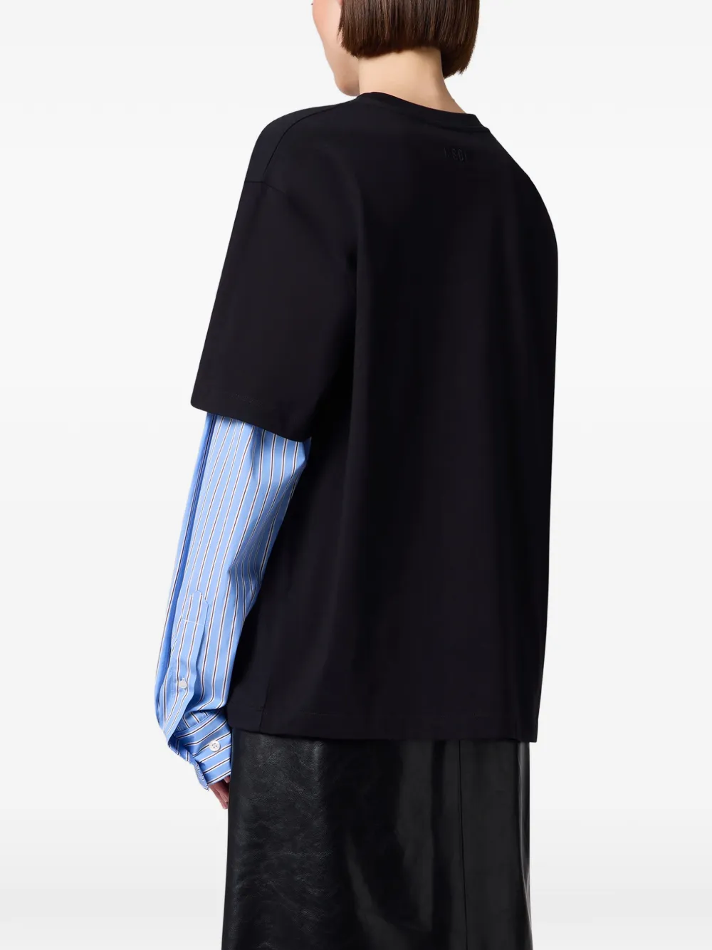 MSGM Blouse met tekst Zwart