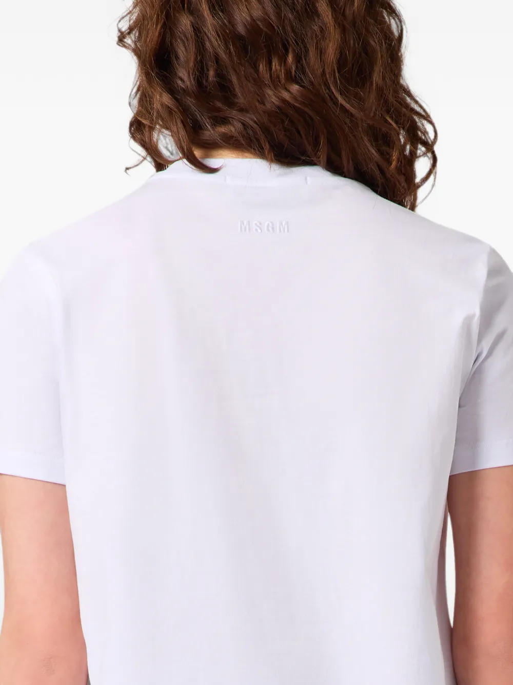 MSGM T-shirt met grafische print Wit