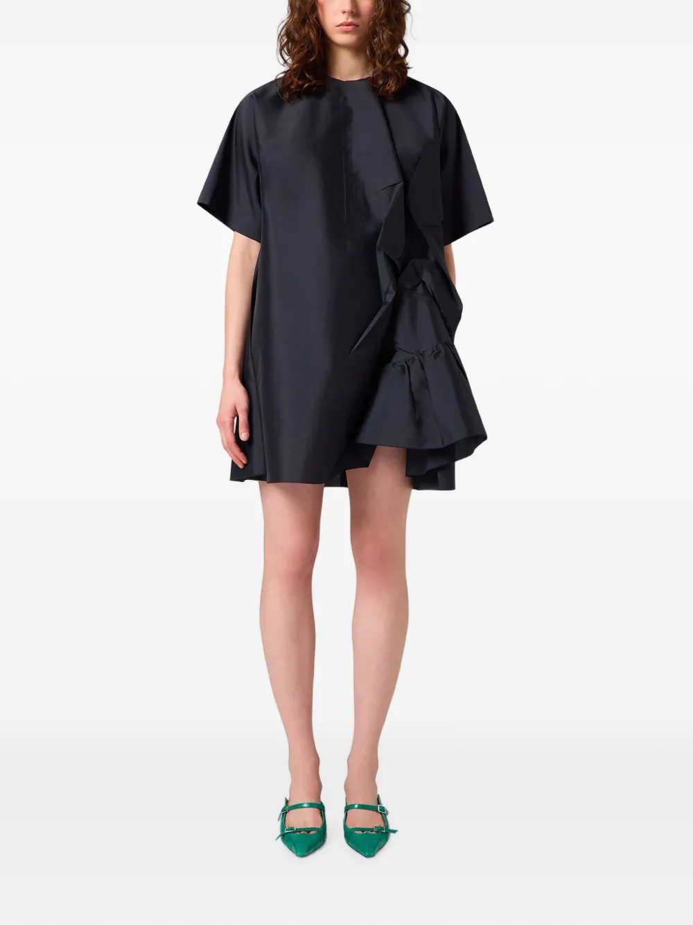 MSGM Mini-jurk met ruches Zwart