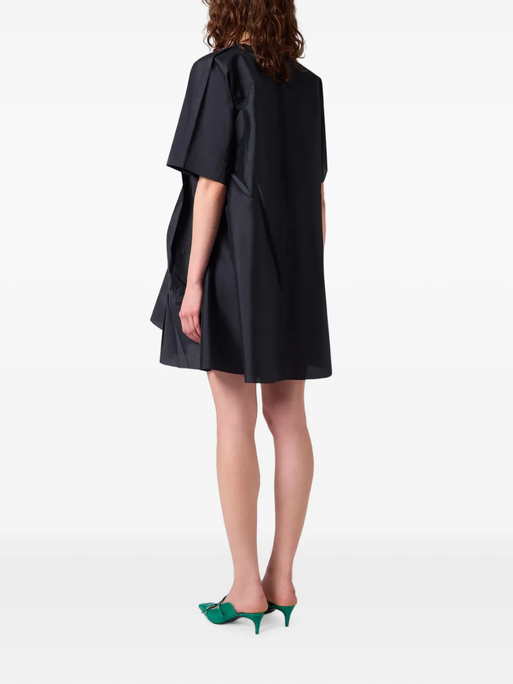 MSGM Mini-jurk met ruches Zwart