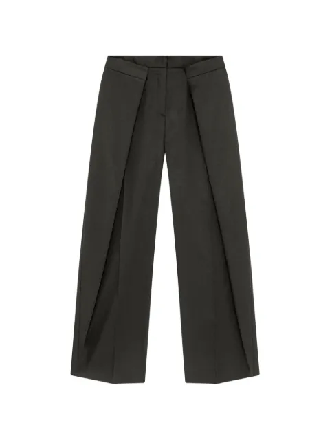MSGM pleated wide-leg trousers