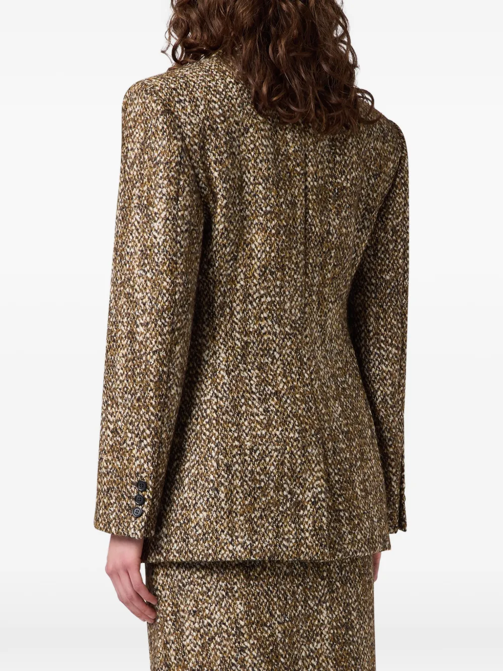MSGM Jack met dubbele rij knopen Bruin