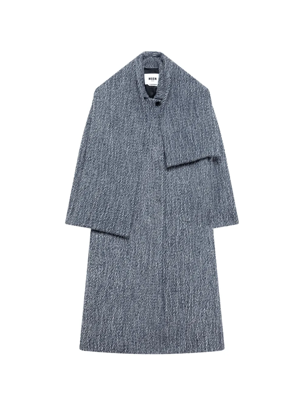 MSGM Cappotto con foulard - Blu