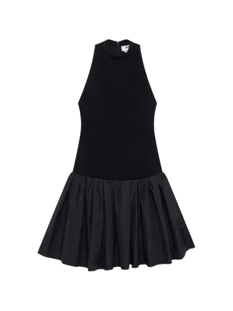 MSGM halterneck pleated midi dress