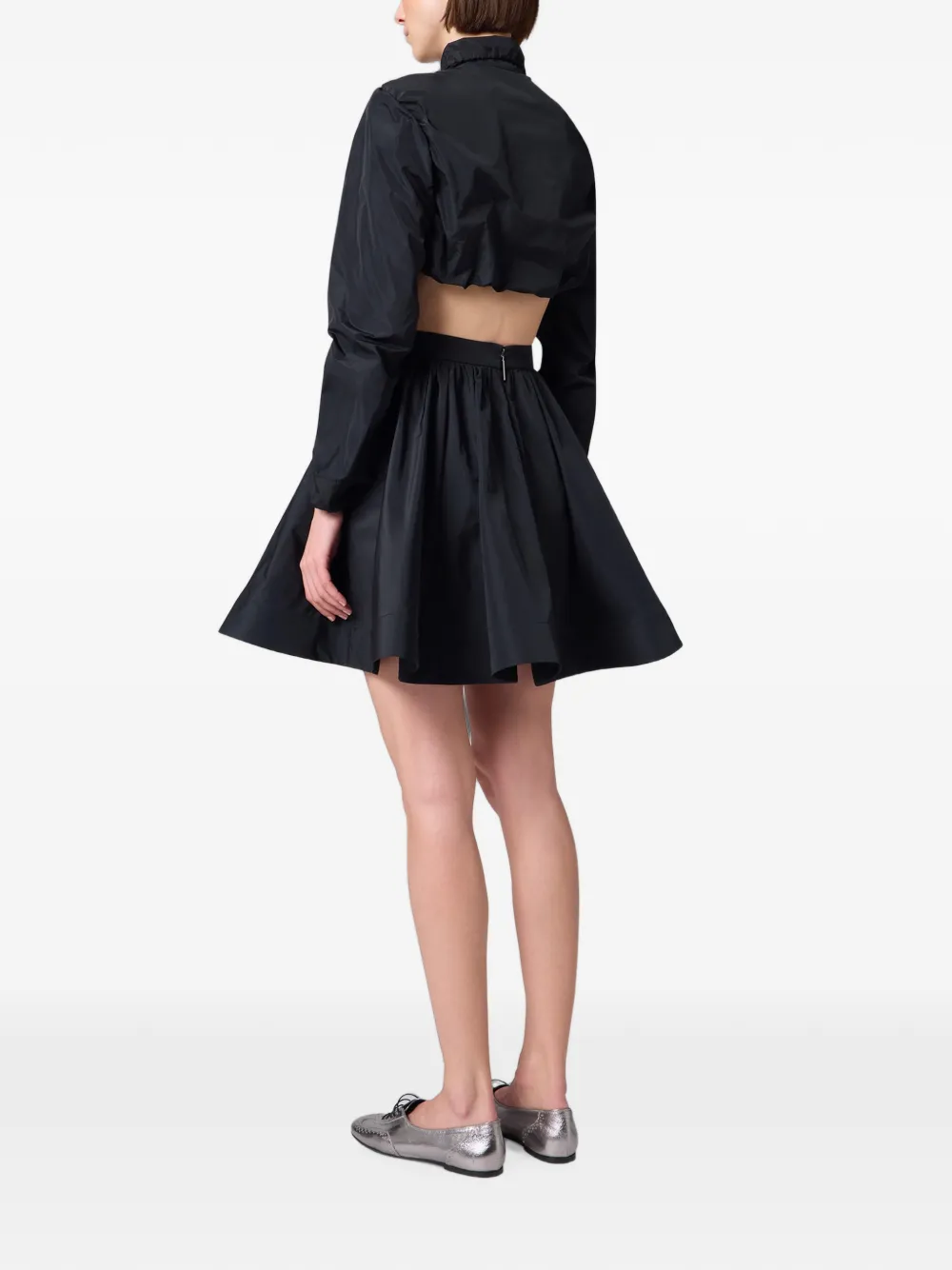 MSGM Mini-plooirok met A-lijn Zwart