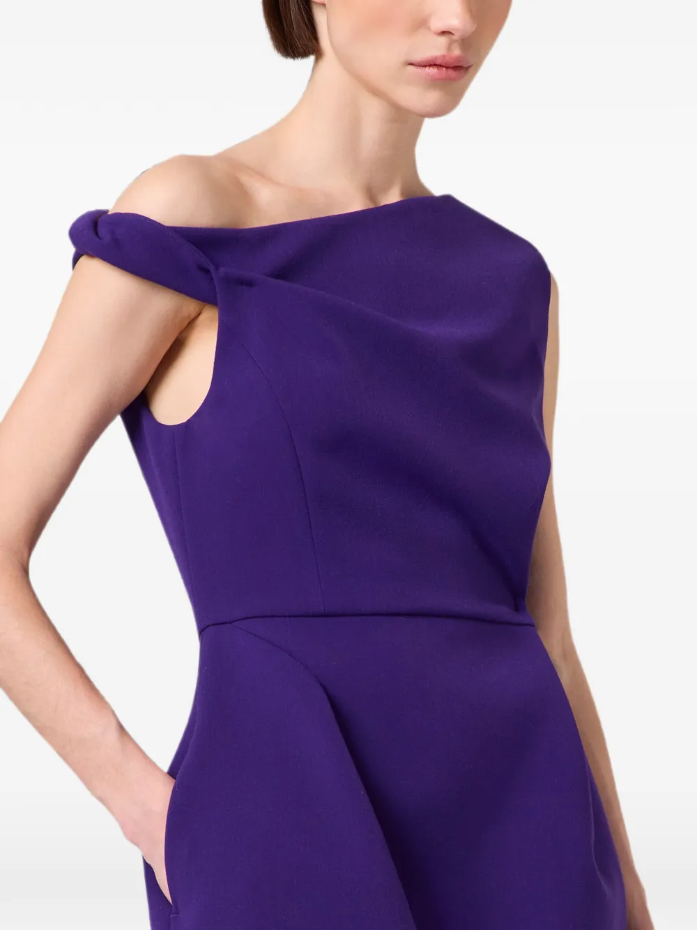 MSGM Asymmetrische mini-jurk Paars