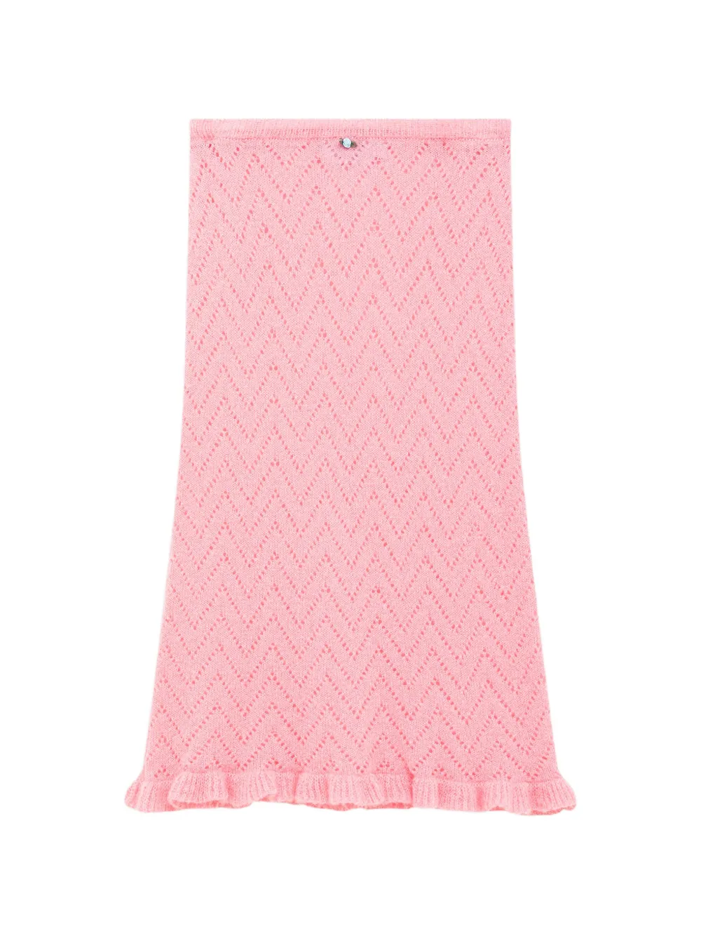 MSGM Midirock mit Zickzackmuster - Rosa
