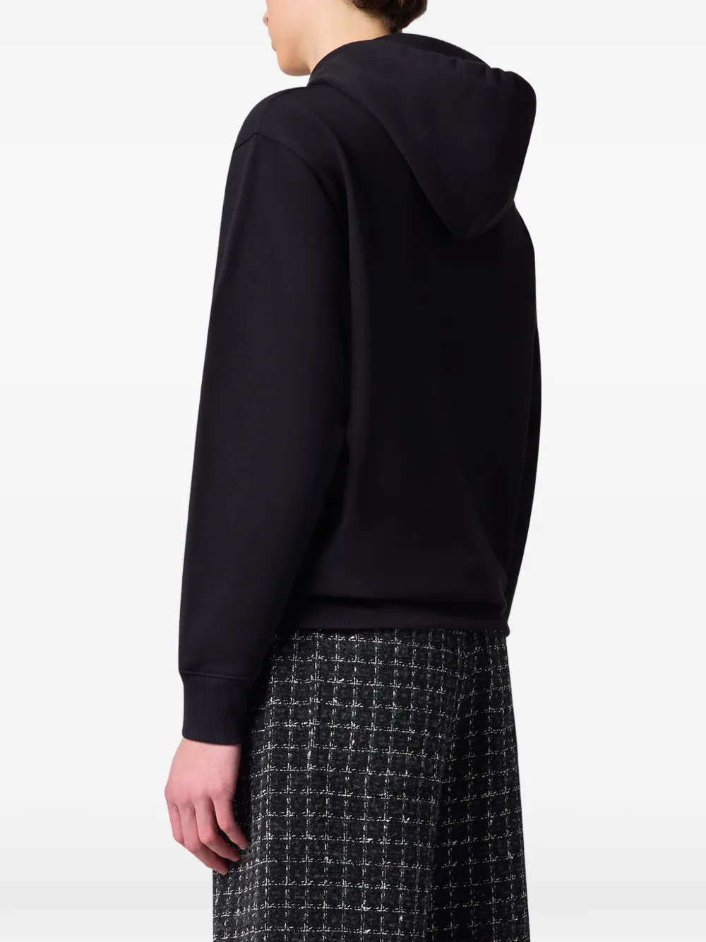 MSGM Hoodie met geborduurd logo Zwart