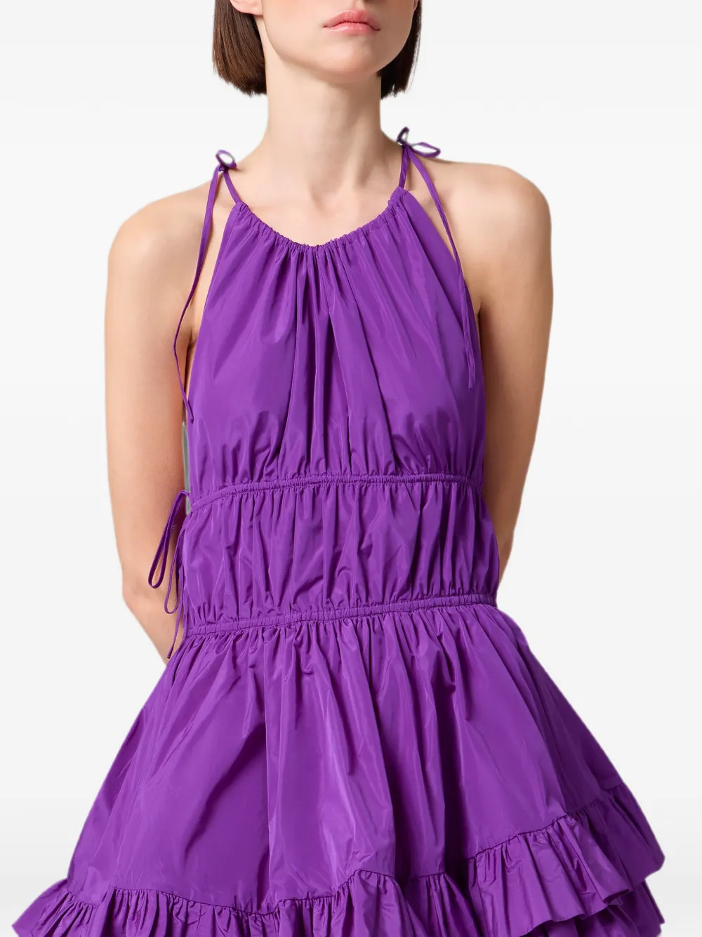 MSGM Mini-jurk met ruches Paars