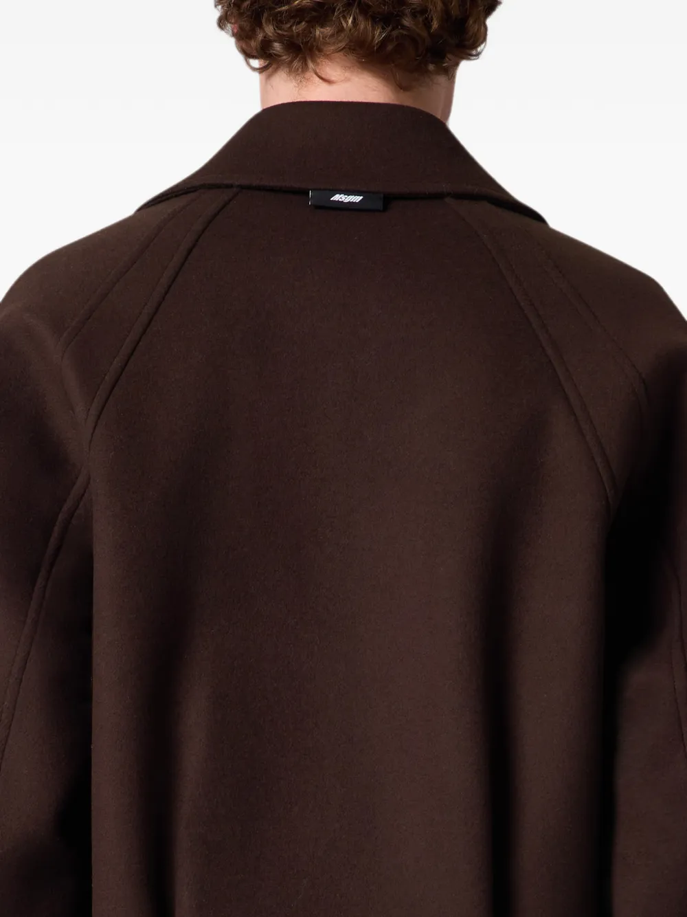 MSGM Jack met knoopsluiting en raglanmouwen Bruin