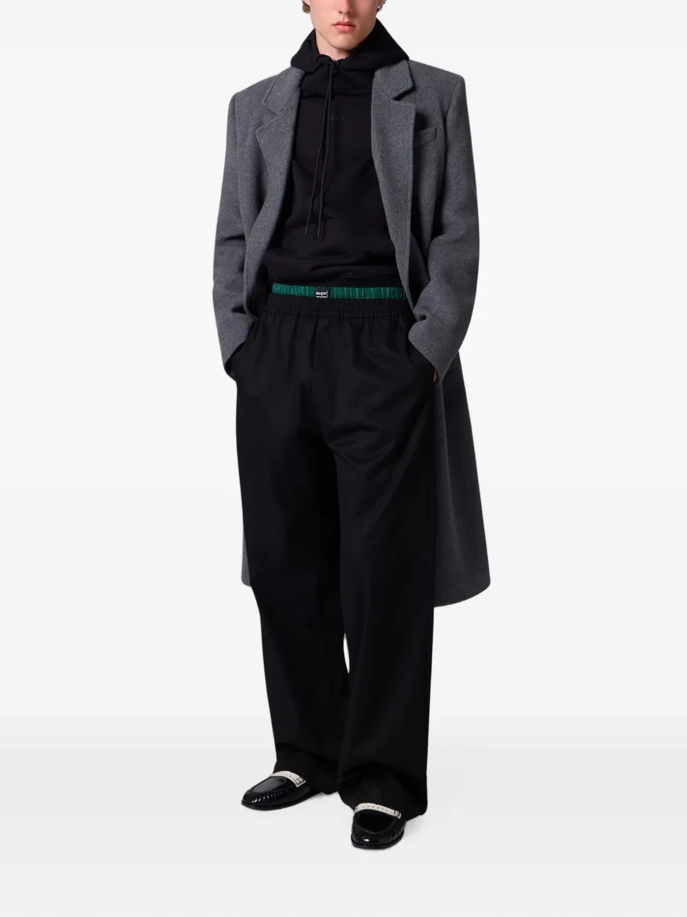 MSGM Hoodie met print Zwart