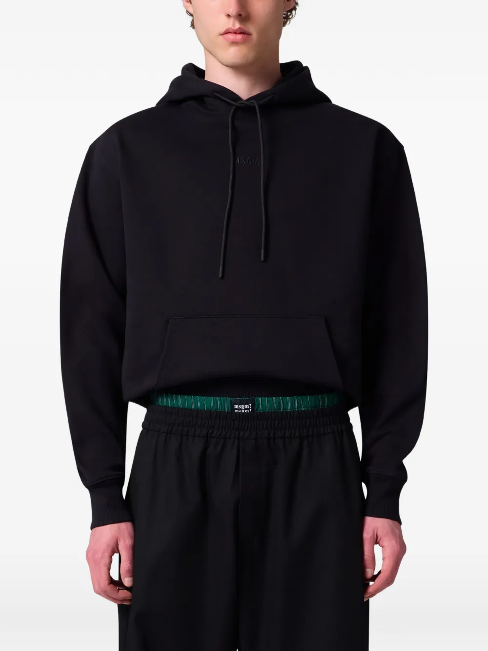 MSGM Hoodie met print Zwart