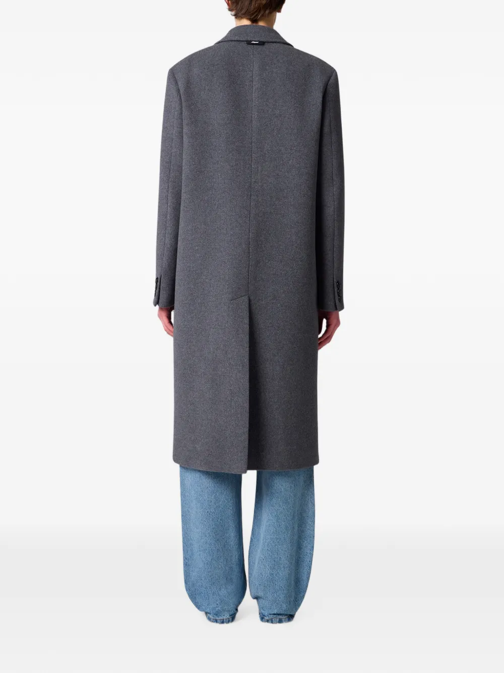 MSGM Mantel met dubbele rij knopen Grijs