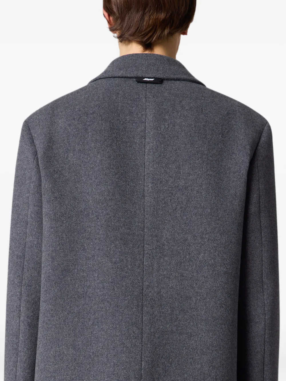 MSGM Mantel met dubbele rij knopen Grijs