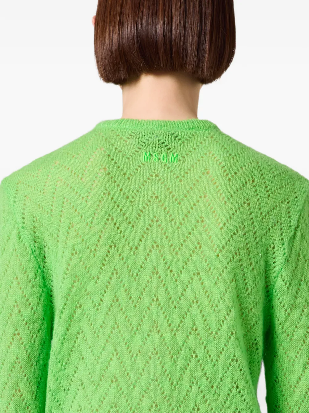 MSGM Vest met ruches afwerking Groen