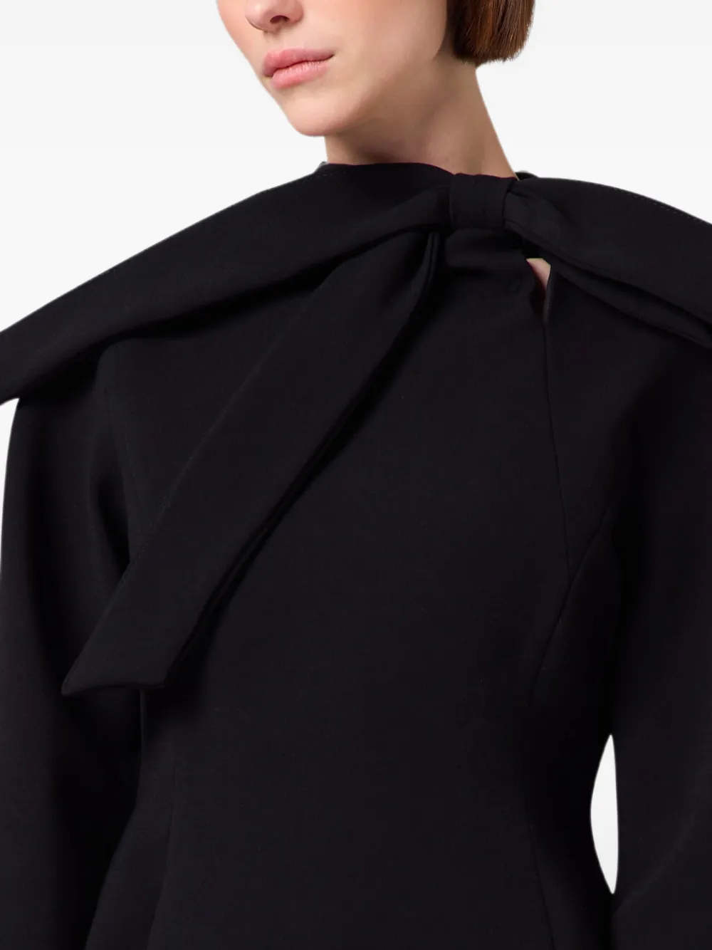 MSGM Mini-jurk met open achterkant en strik-detail Zwart