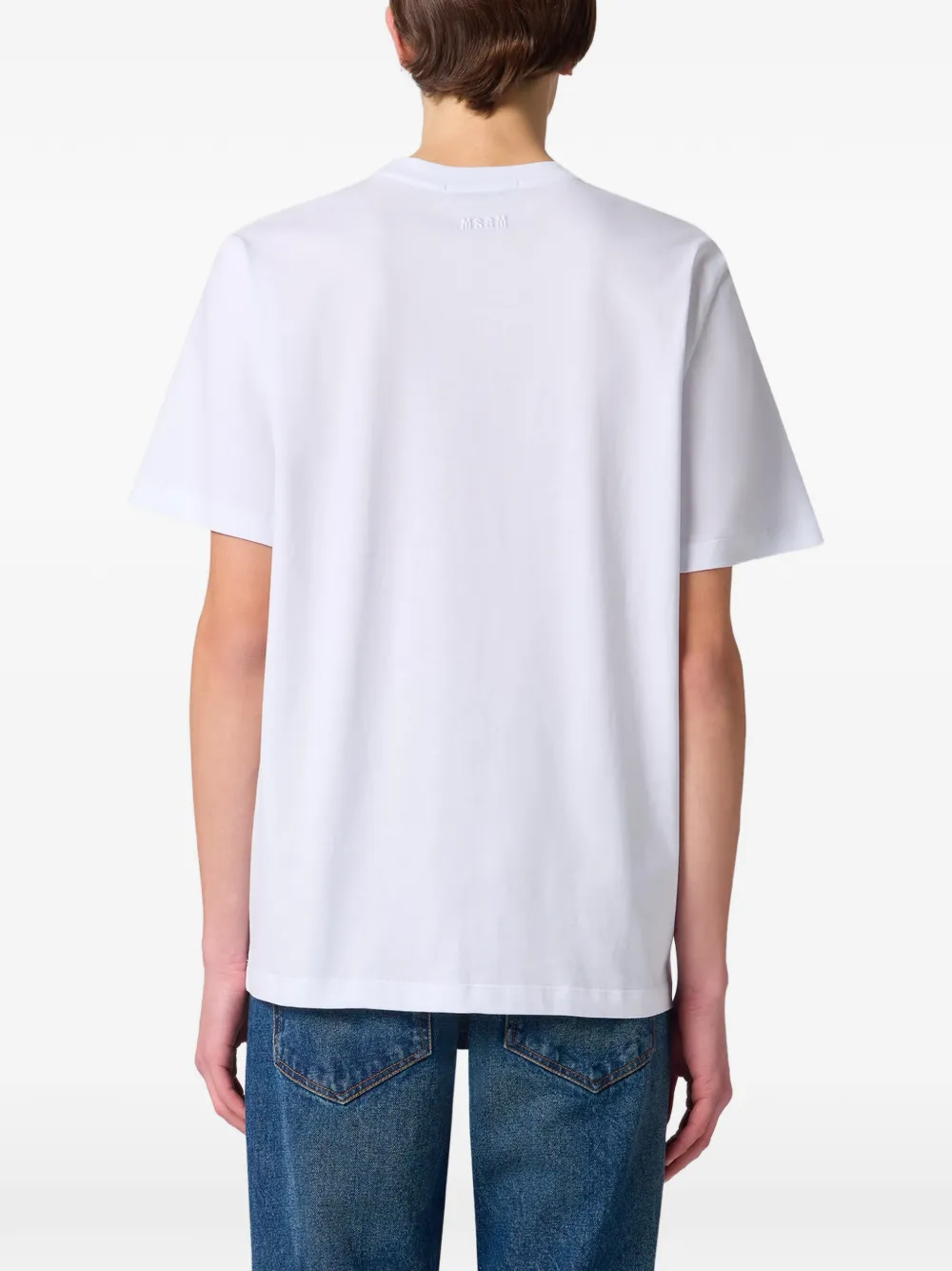 MSGM T-shirt met logoprint Wit