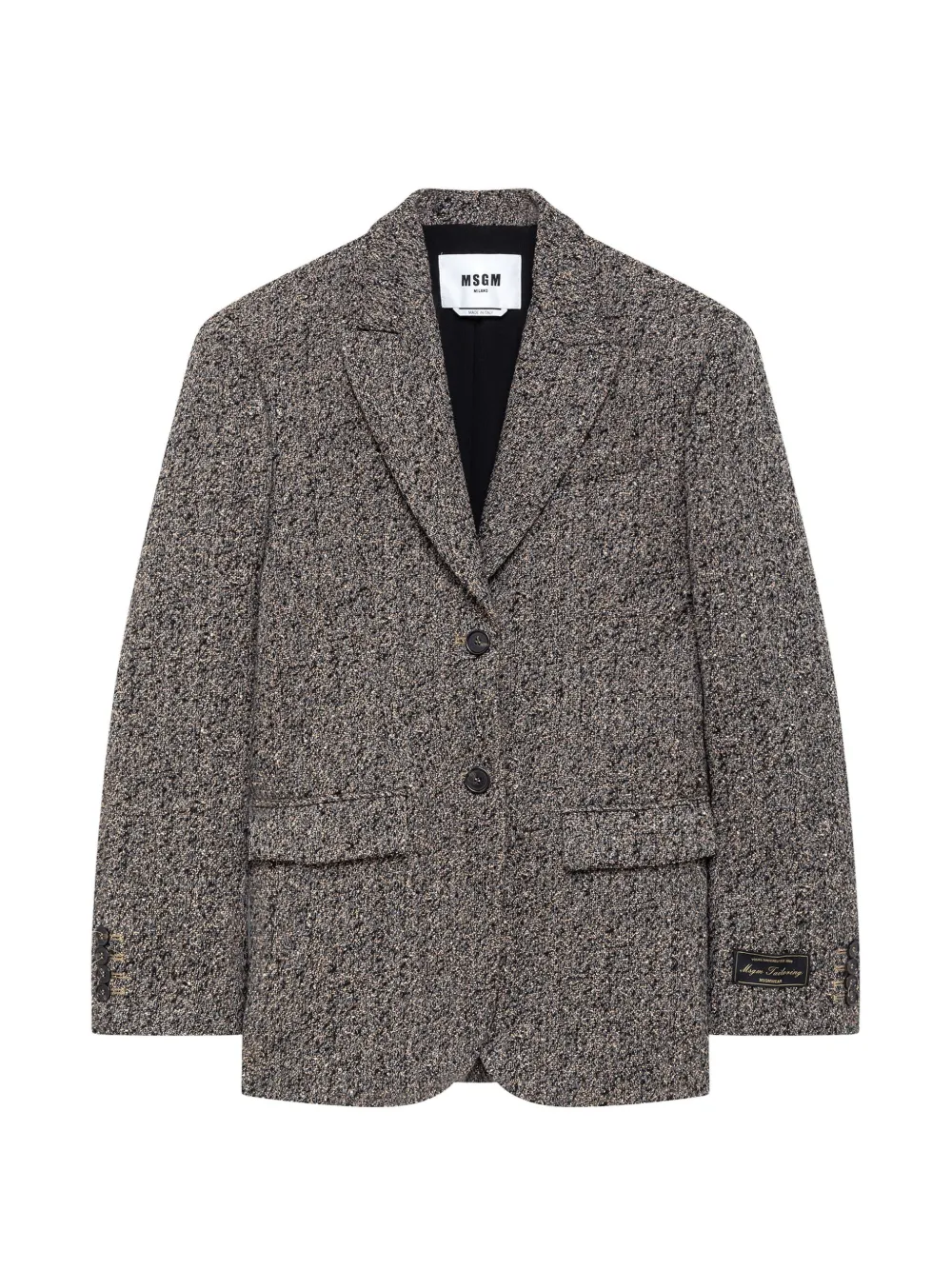 MSGM Einreihige Jacke - Grau