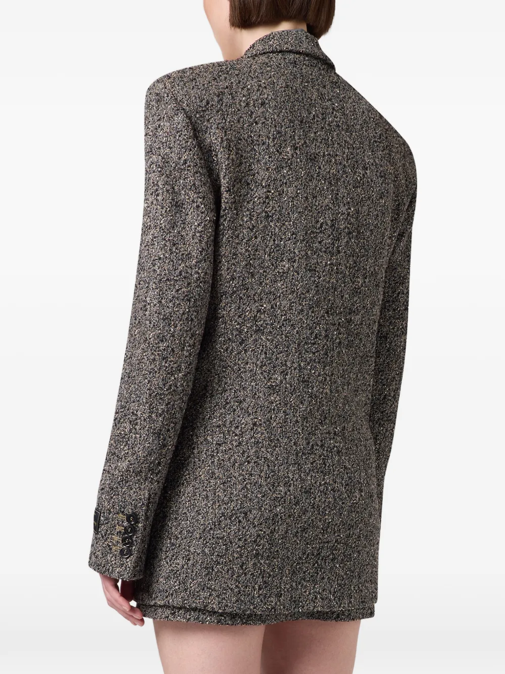 MSGM Jack met enkele rij knopen Grijs
