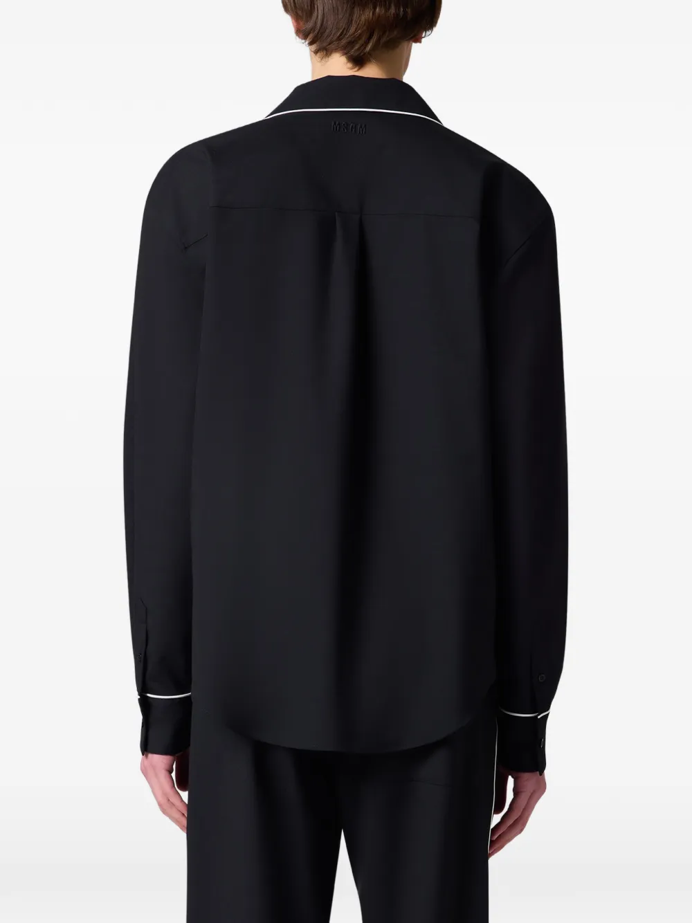 MSGM Overhemd met borstzak en afwerking Zwart