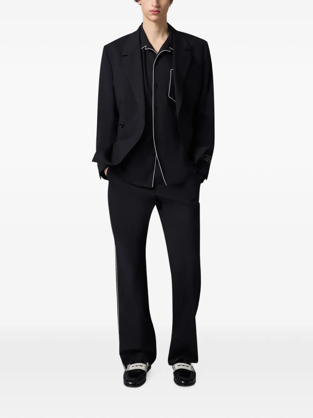 MSGM Overhemd met borstzak en afwerking Zwart