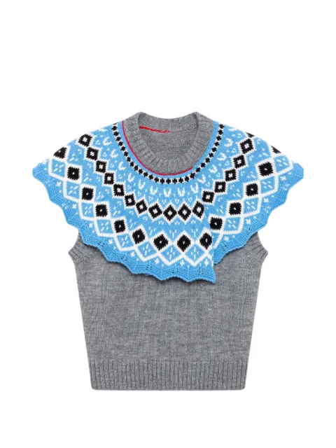 MSGM ruffled-detail tank top