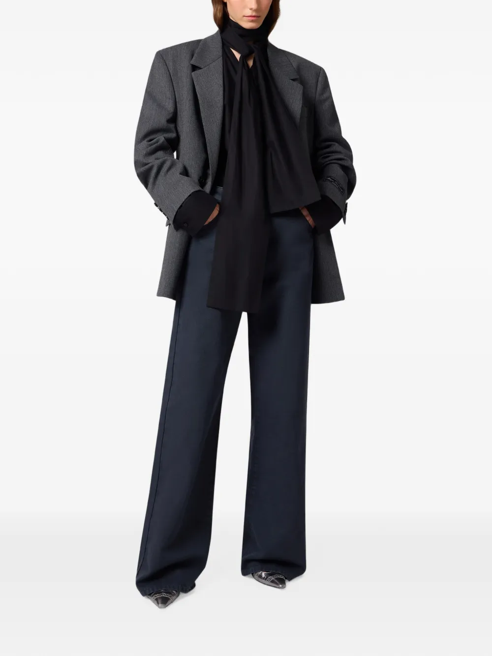 MSGM Jeans met wijde pijpen Blauw