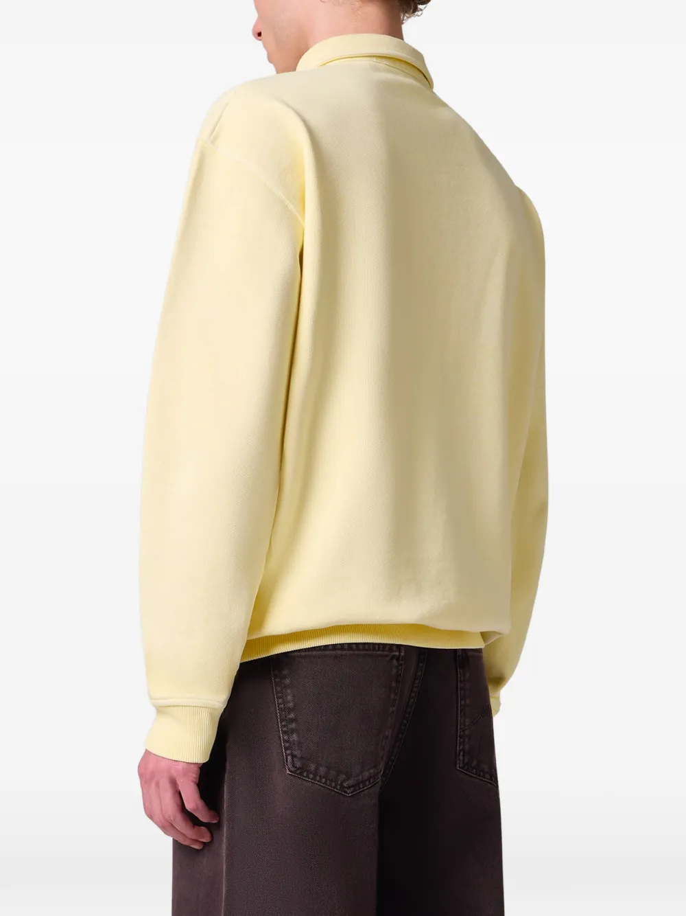 MSGM Sweater met geborduurd logo Geel