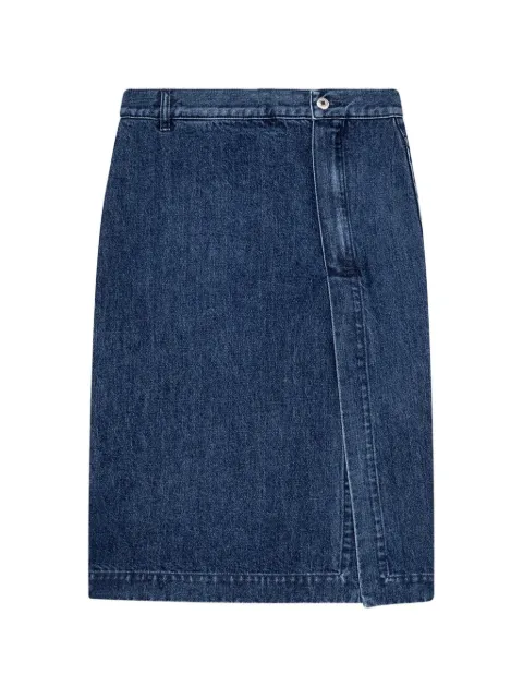 MSGM slit-detail midi skirt