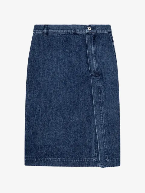MSGM slit-detail midi skirt