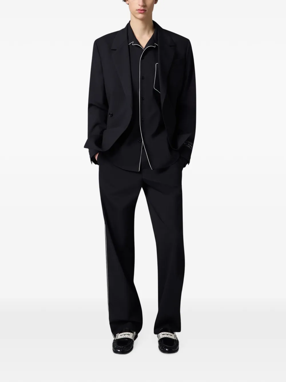 MSGM Jack met logopatch Zwart