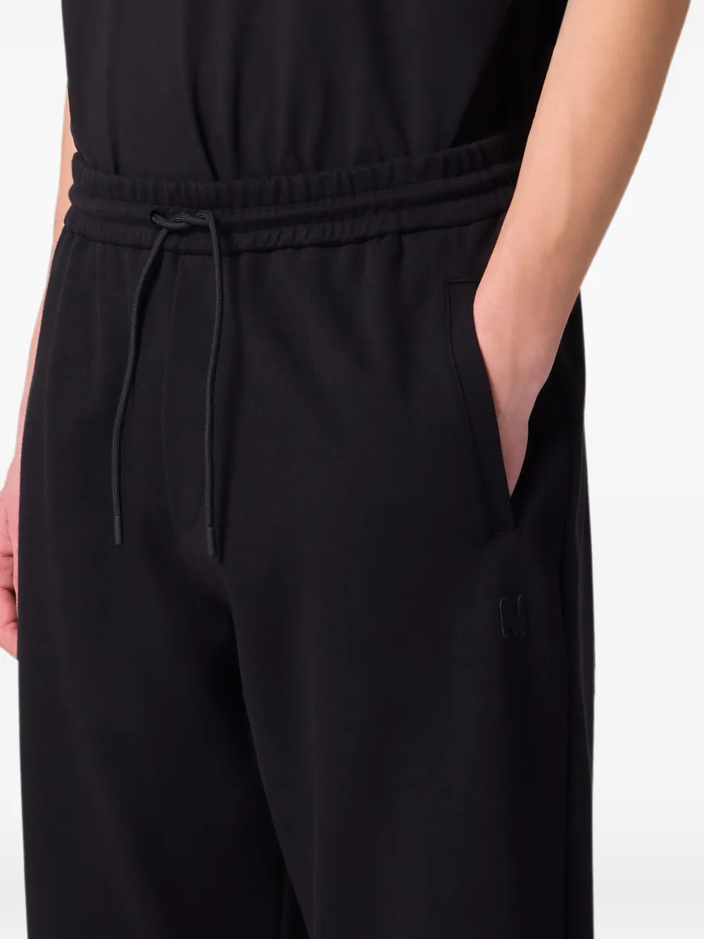 MSGM Trainingsbroek met geborduurd logo Zwart