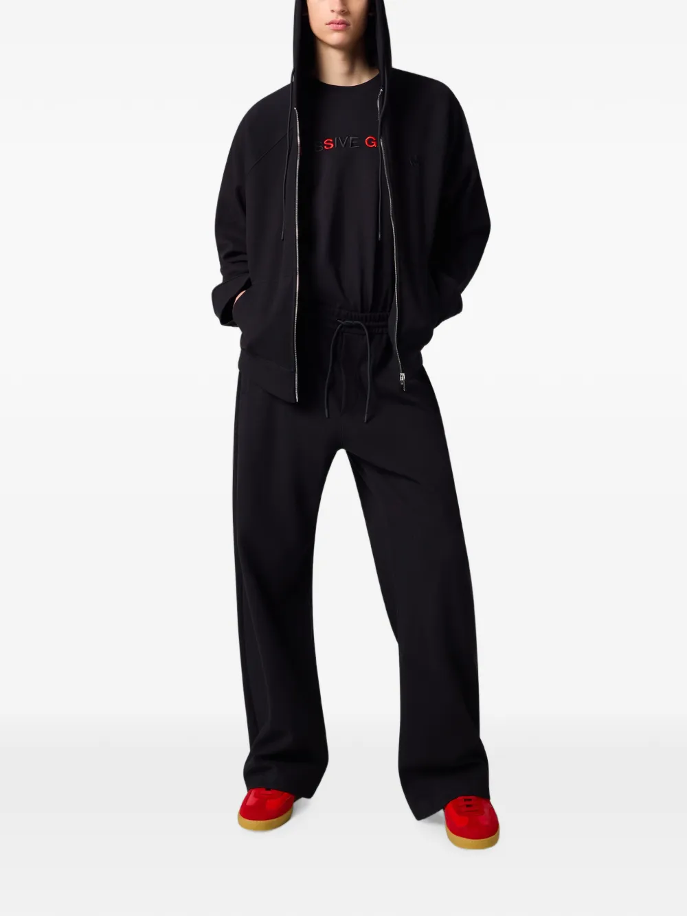 MSGM Trainingsbroek met geborduurd logo Zwart