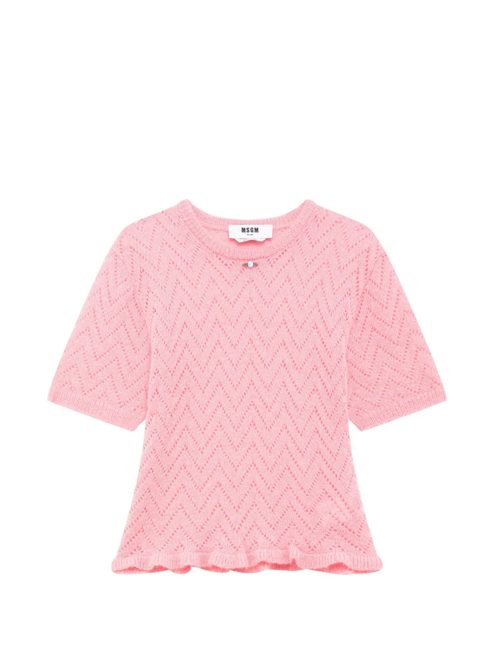 MSGM Maglione con ruches - Rosa