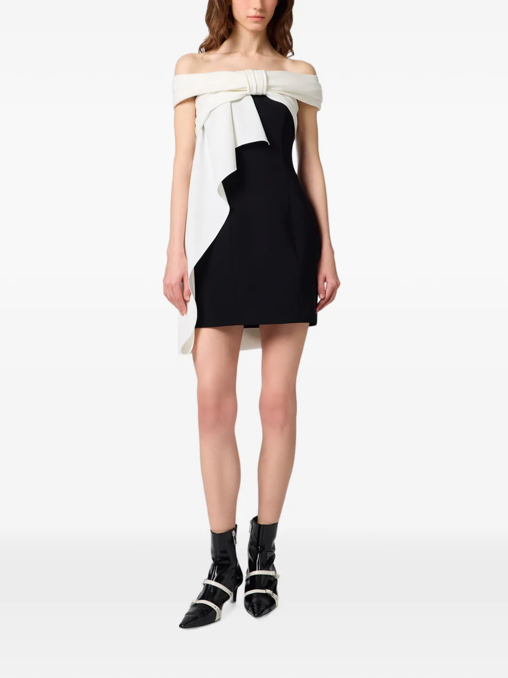 MSGM Jurk met strikdetail Zwart