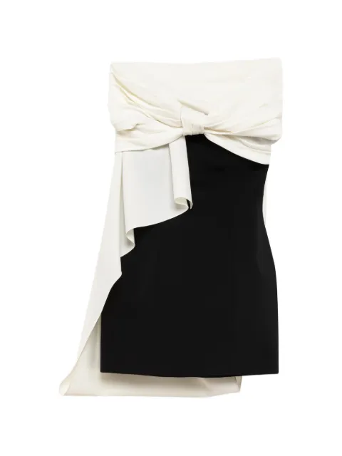 MSGM bow-detail off-shoulder mini dress