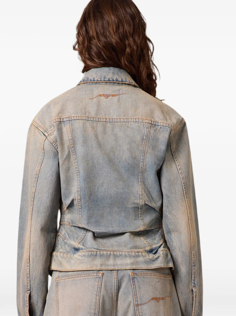 MSGM Jeans met wijde pijpen Blauw