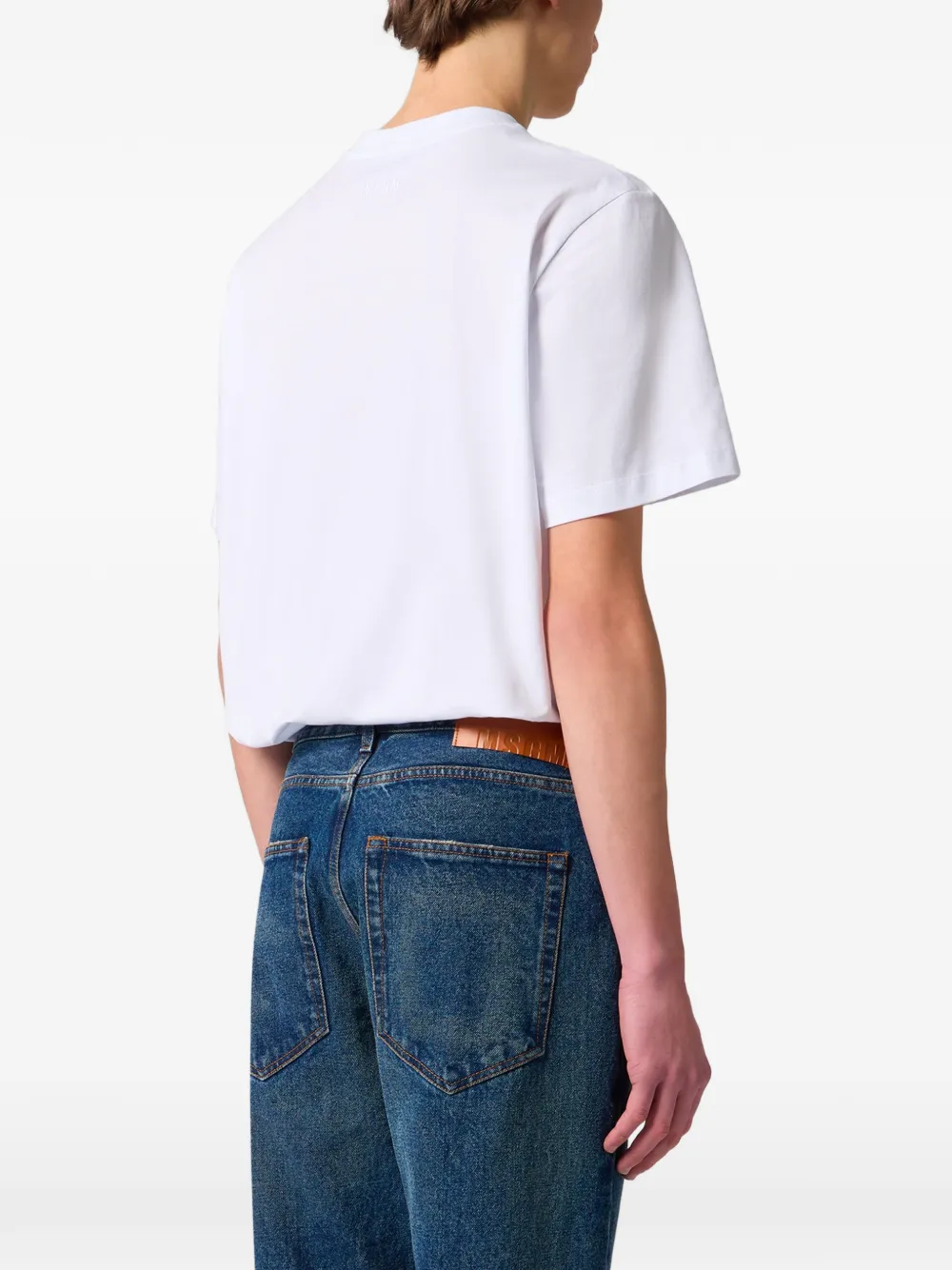 MSGM T-shirt met logopatch Wit