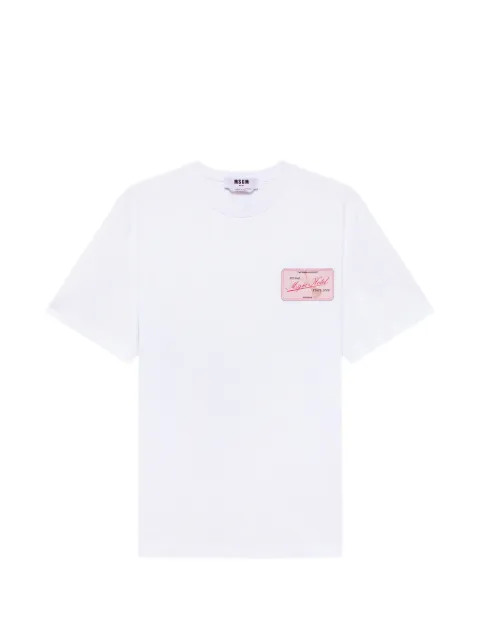 MSGM logo-patch T-shirt