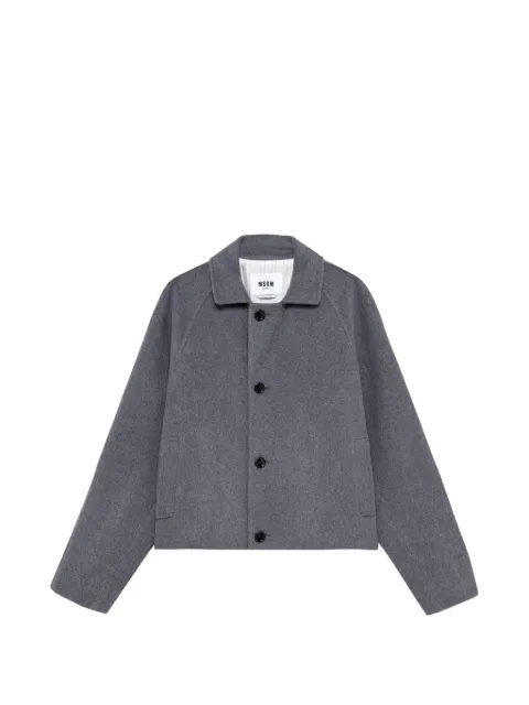 MSGM جاكيت بأزرار وأكمام رغلان