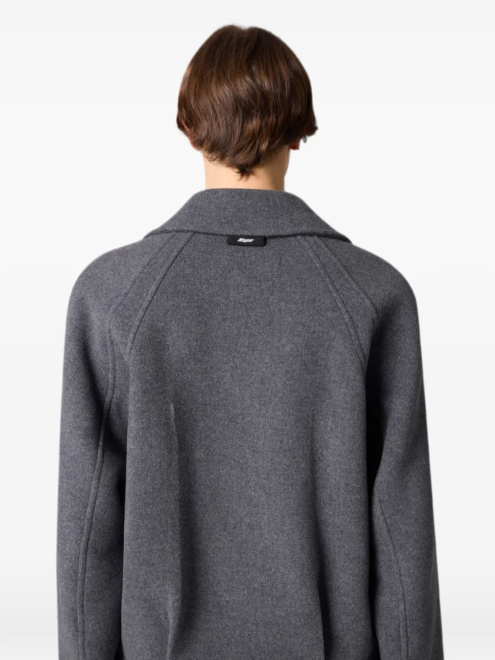 MSGM Jack met knoopsluiting en raglanmouwen Grijs