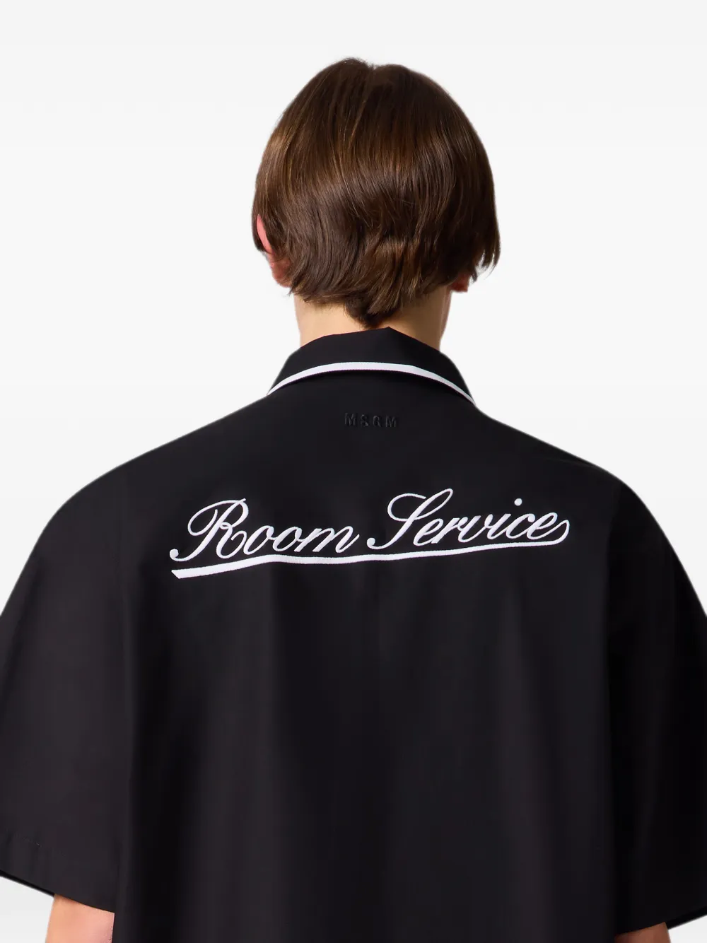 MSGM Overhemd met borstzak en afwerking Zwart