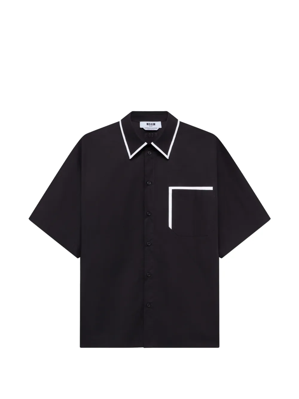 MSGM Camicia con taschino - Nero
