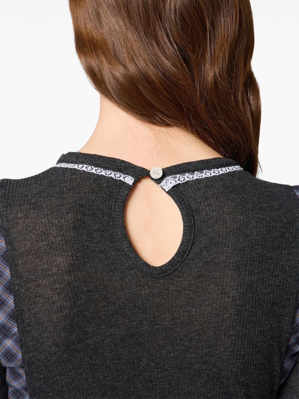 MSGM ong-sleeve T-shirt Grijs