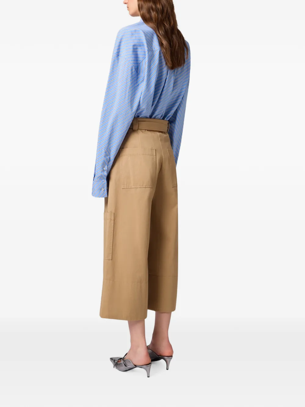 MSGM Cropped broek Beige