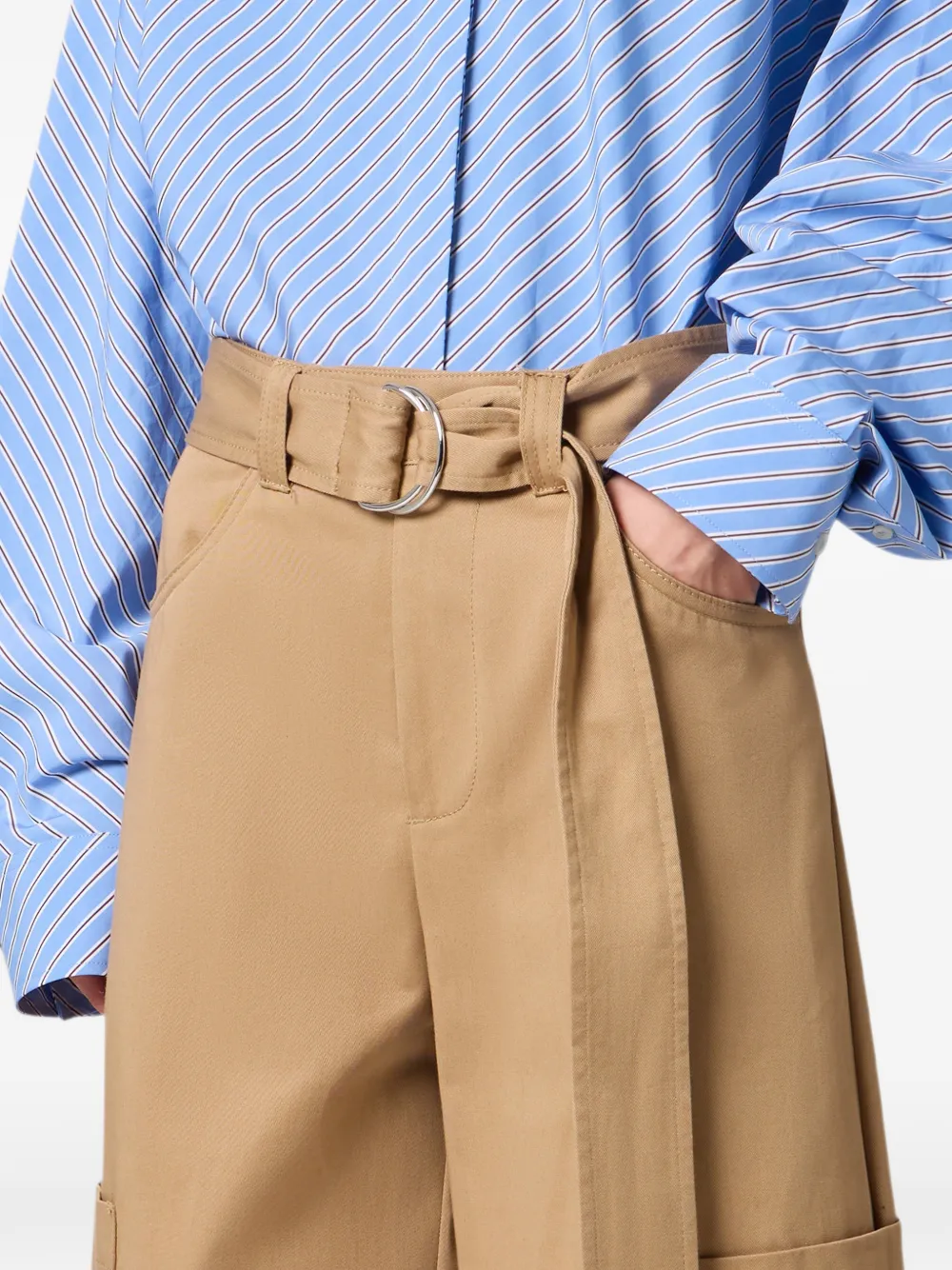 MSGM Cropped broek Beige