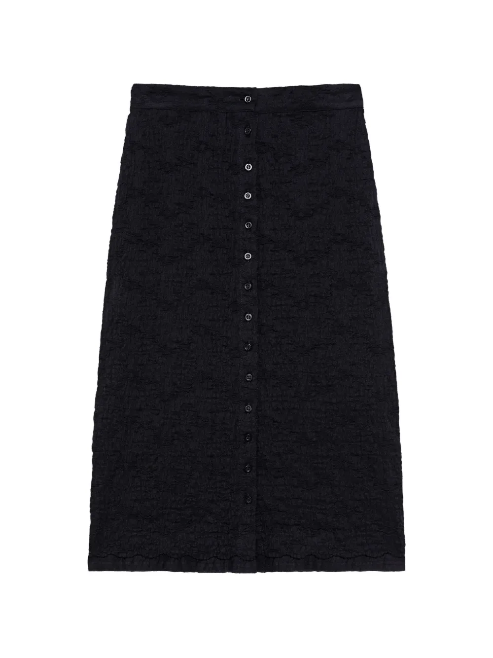 MSGM Midirock mit Knöpfen - Schwarz