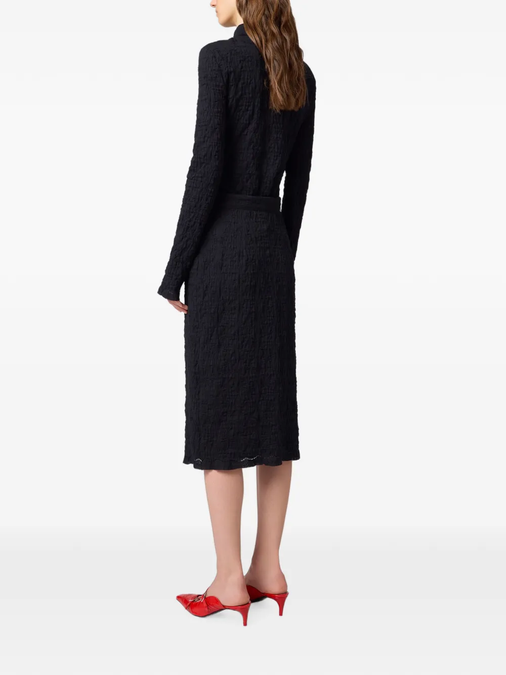 MSGM Button-down mini-rok Zwart