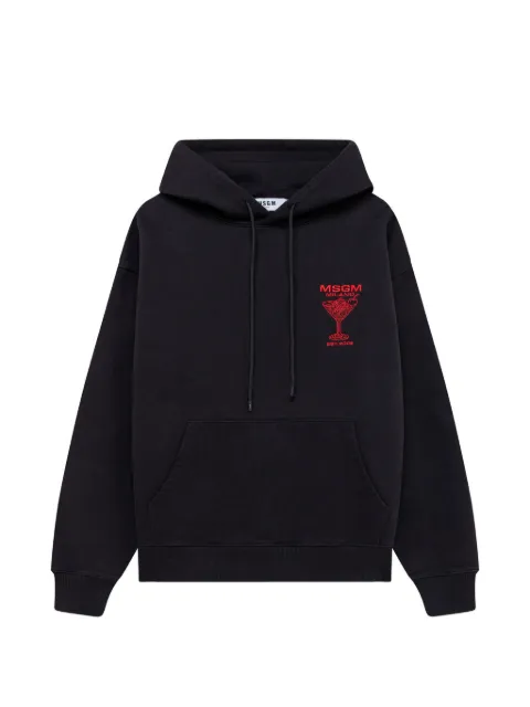 MSGM logo-print drawstring hoodie