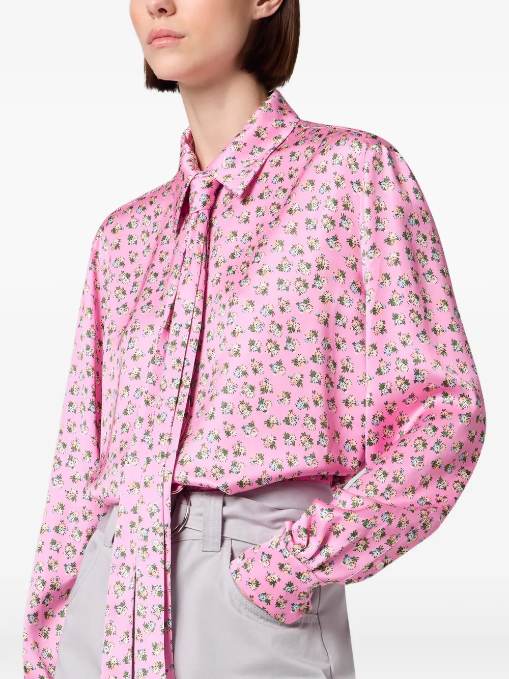 MSGM Blouse met bloemenprint Roze